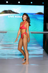 Lace-Up Bikini Set | Cherry Red
