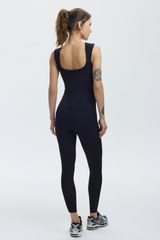 BARDOT TANK / Strappy Top – CHARCOAL