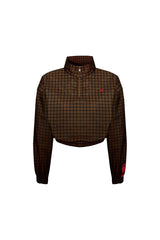 Parachute Crop Sweat - Brown
