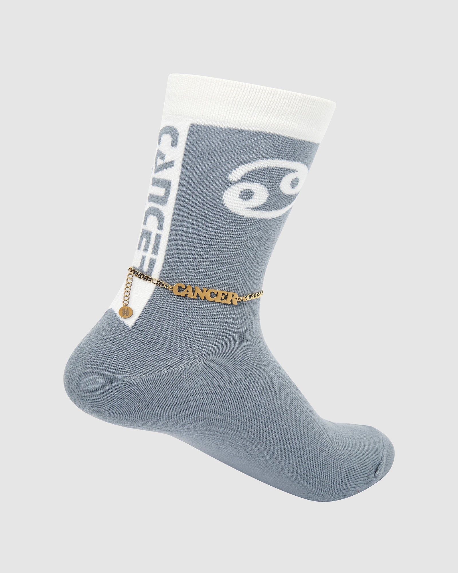 Horoscope Gold Anklet and Sock Set - Cancer
