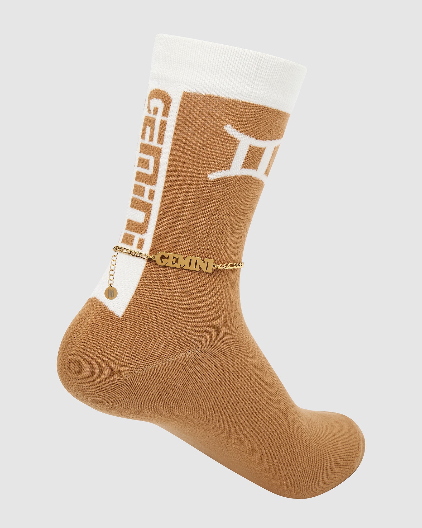Horoscope Gold Anklet and Sock Set - Gemini