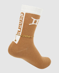 Horoscope Gold Anklet and Sock Set - Gemini