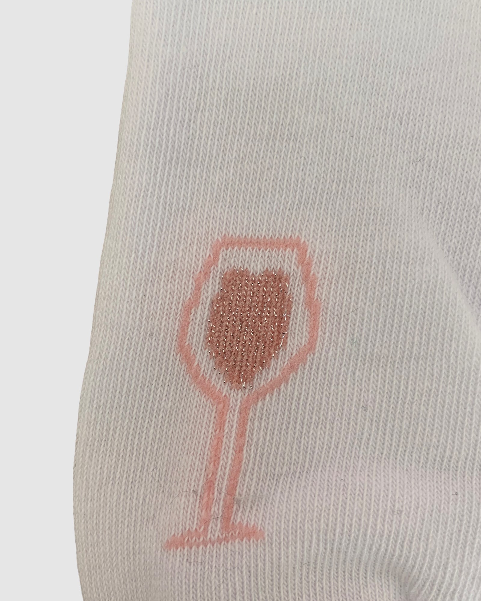 Rosé Tinted Glasses Sock