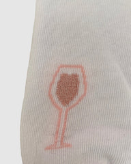 Rosé Tinted Glasses Sock