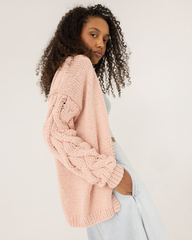 Kovas: Dusty Pink Cotton Cardigan