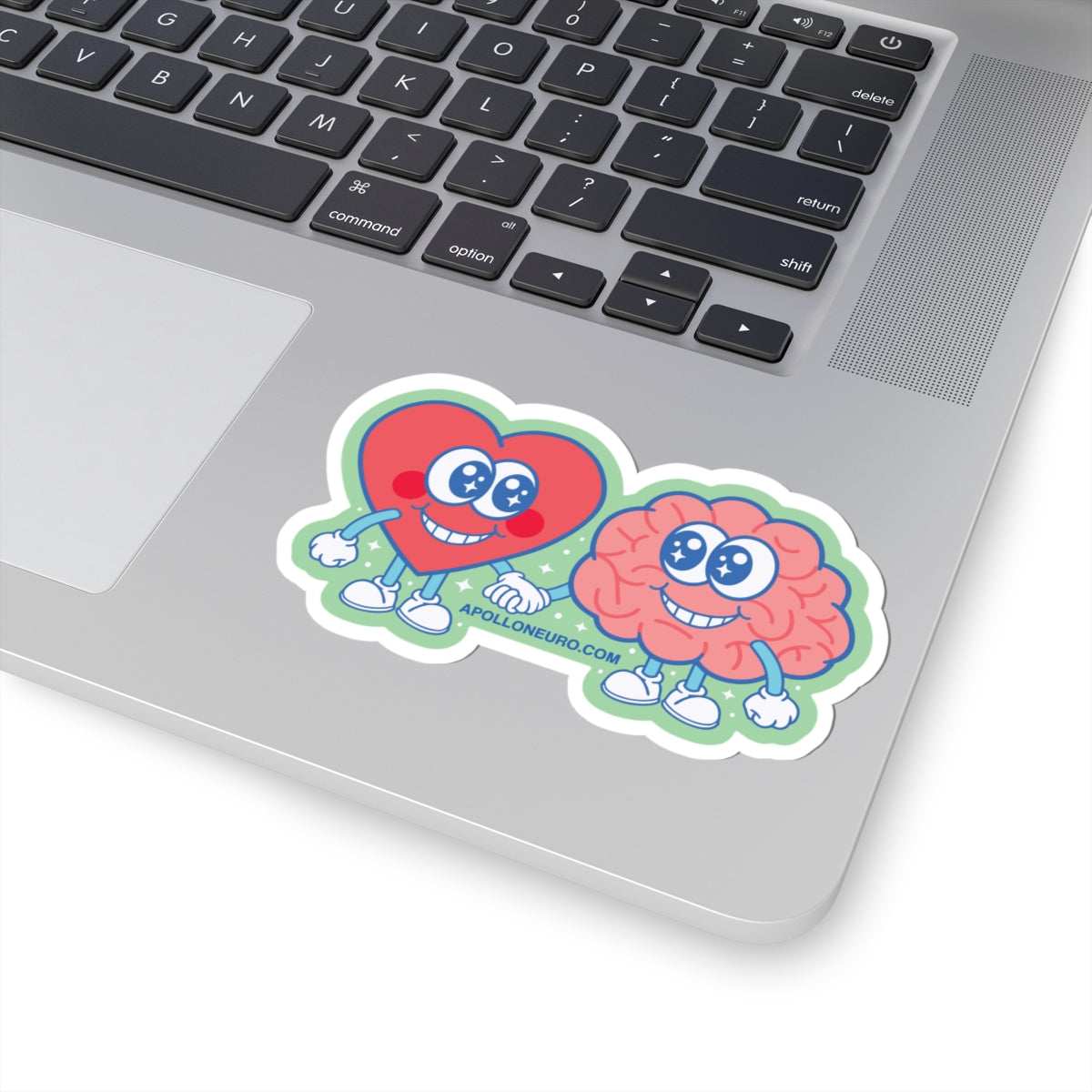 Copy of Heart & Brain Friends Sticker — Cute Retro Kiss-Cut Decal