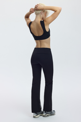 FOLD OVER LEGGING - CHARCOAL