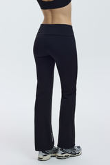 FOLD OVER LEGGING - CHARCOAL