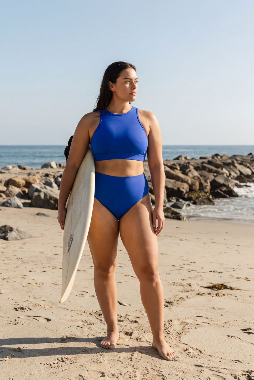 Bikini Top Racerfront Tie ― Cobalt Blue