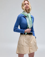 Christina High Rise Pleated Wide Short