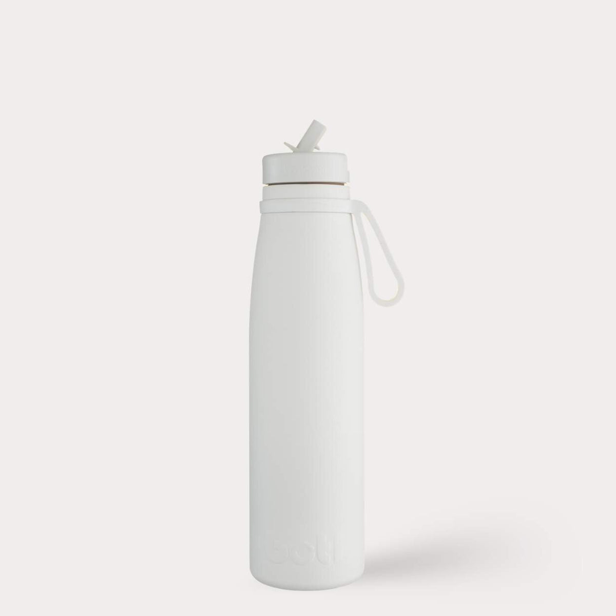 500ml Stainless Steel Insulated Bottle With Straw | Pure White | BOTL