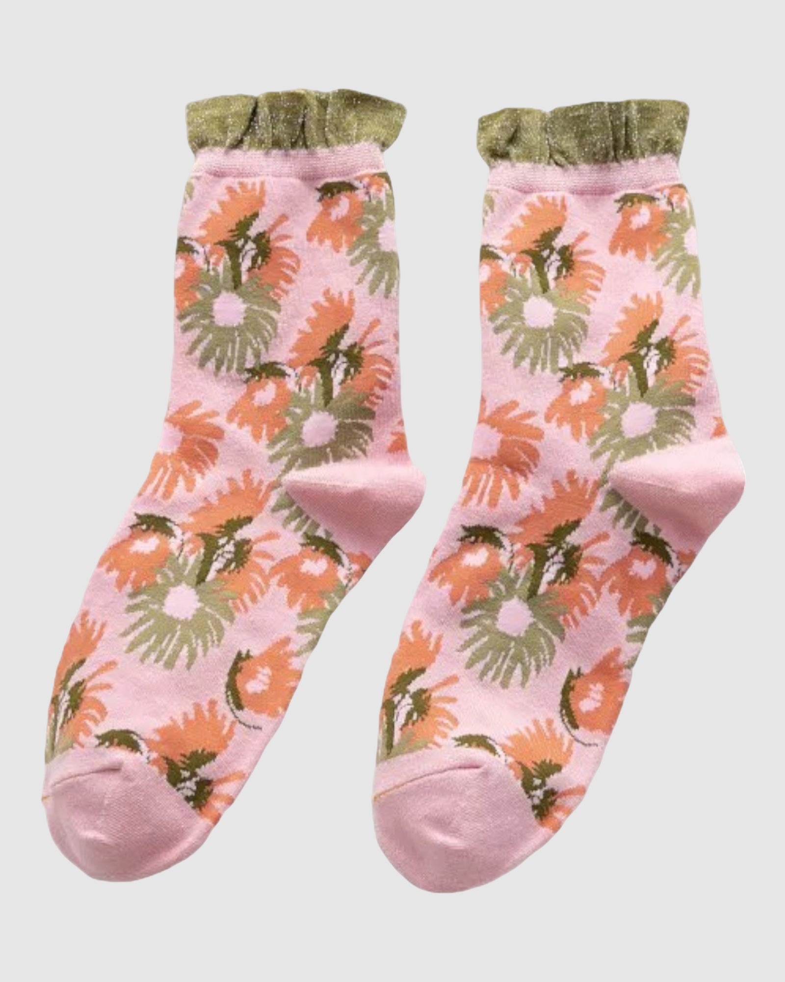 Garden Party Sock - Peach