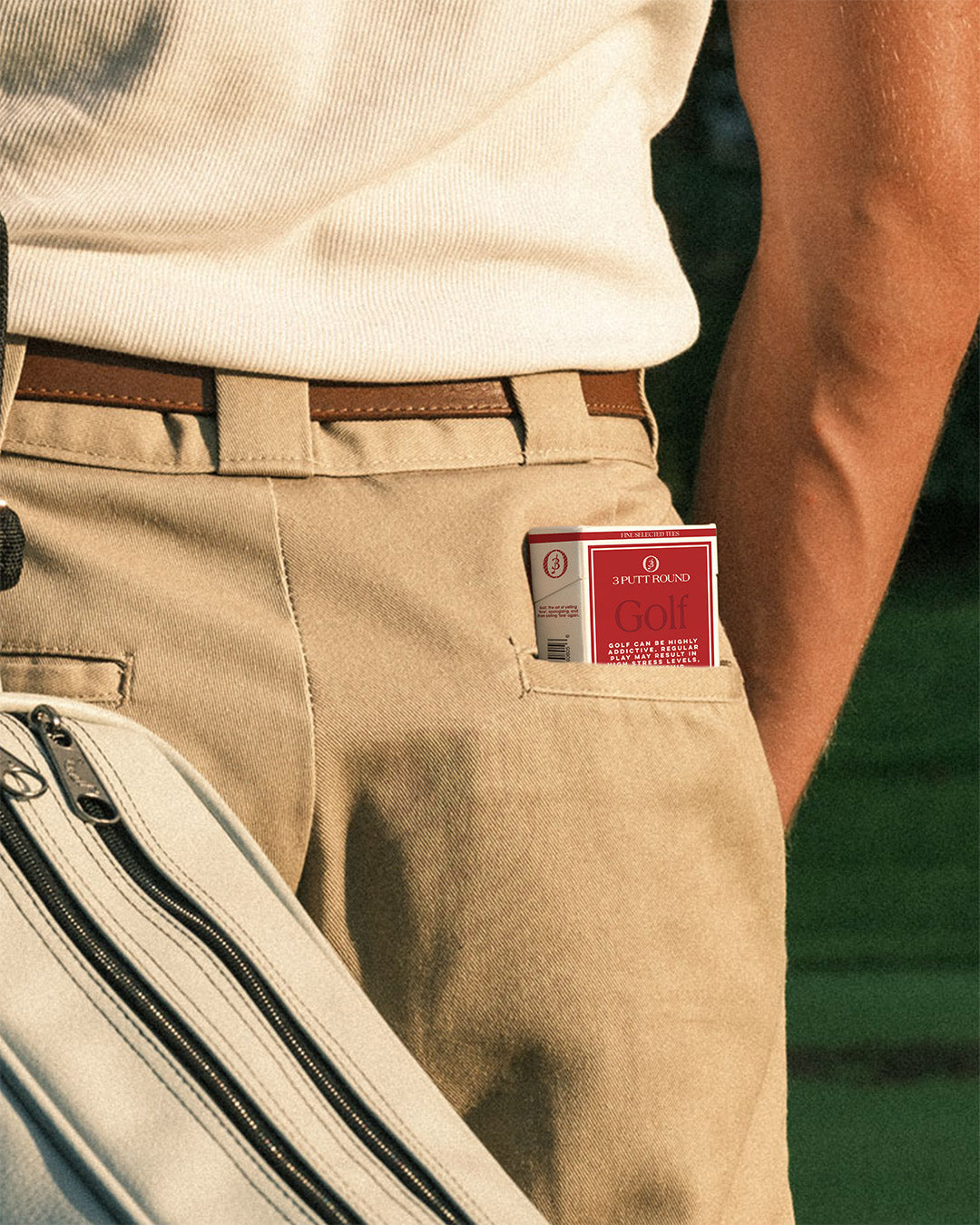 SET of RED "GOLF ADDICTION" TEE PACKS