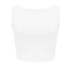Free Heaven Rib Crop Tank Top - Blanc De Blanc