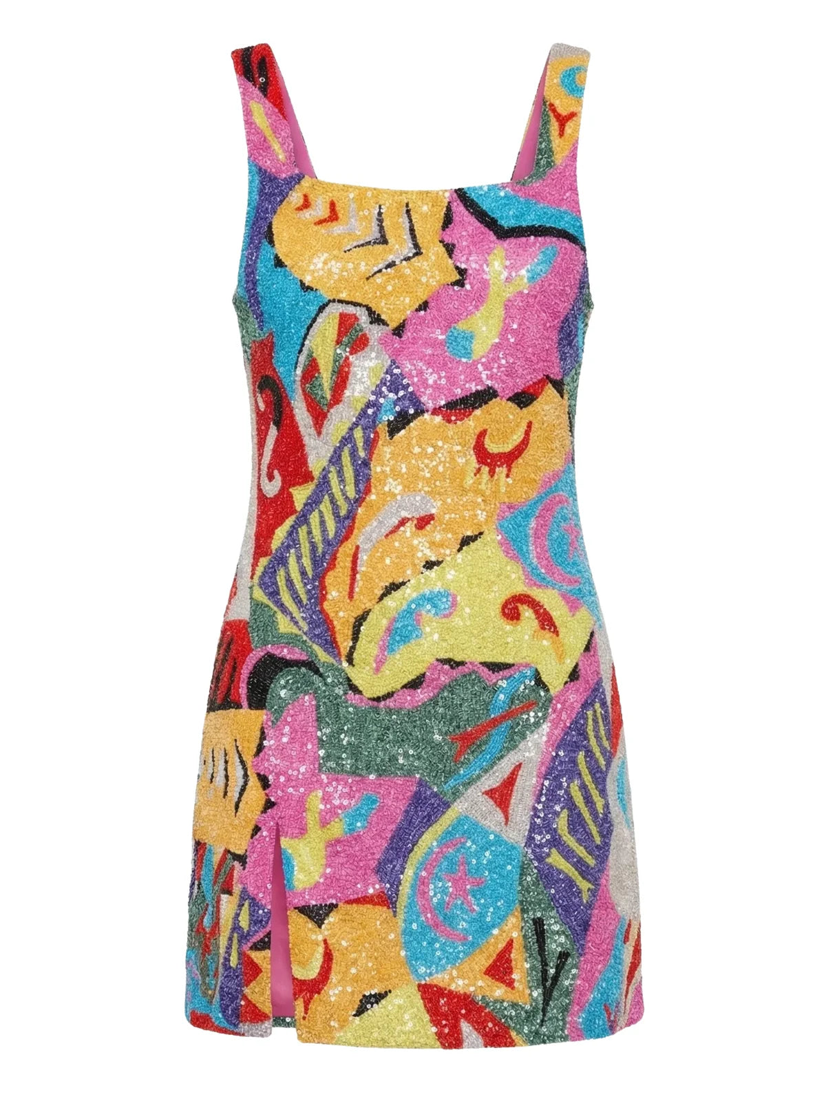 Boston Vibrant Hand-Beaded Dress