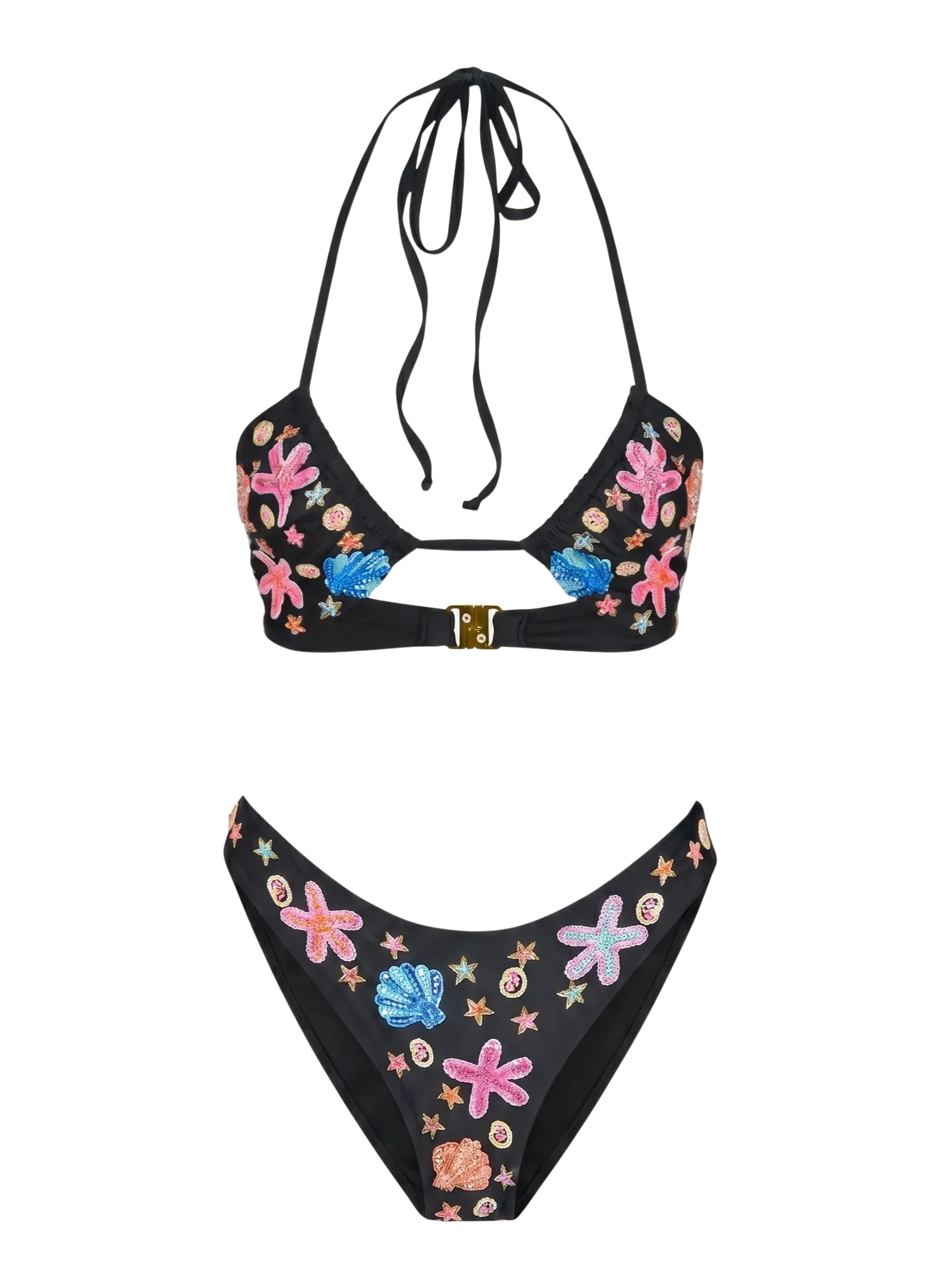 Marissa Hand Embroidered Luxe Bikini Top