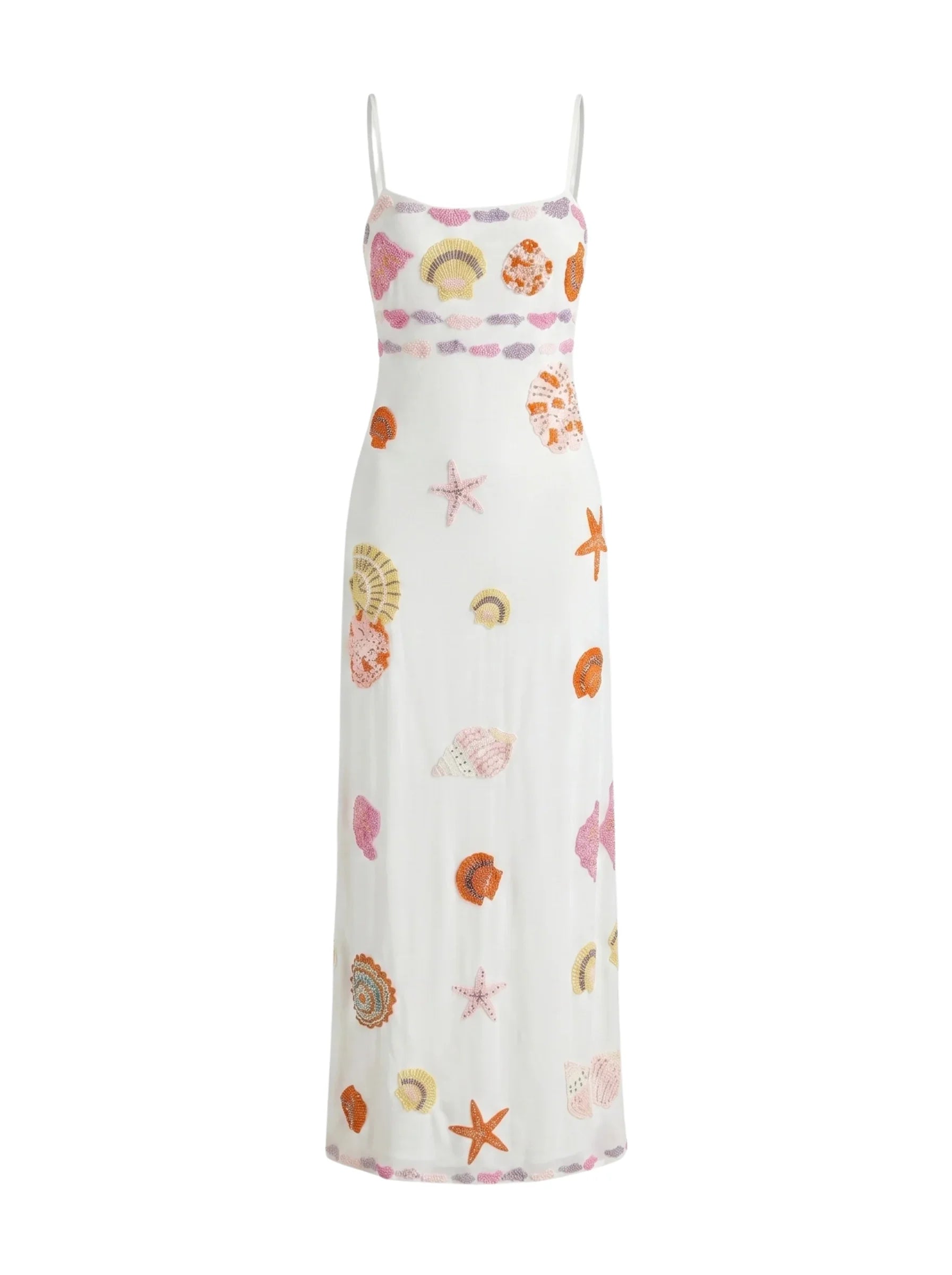 New York Strapped Dress in White