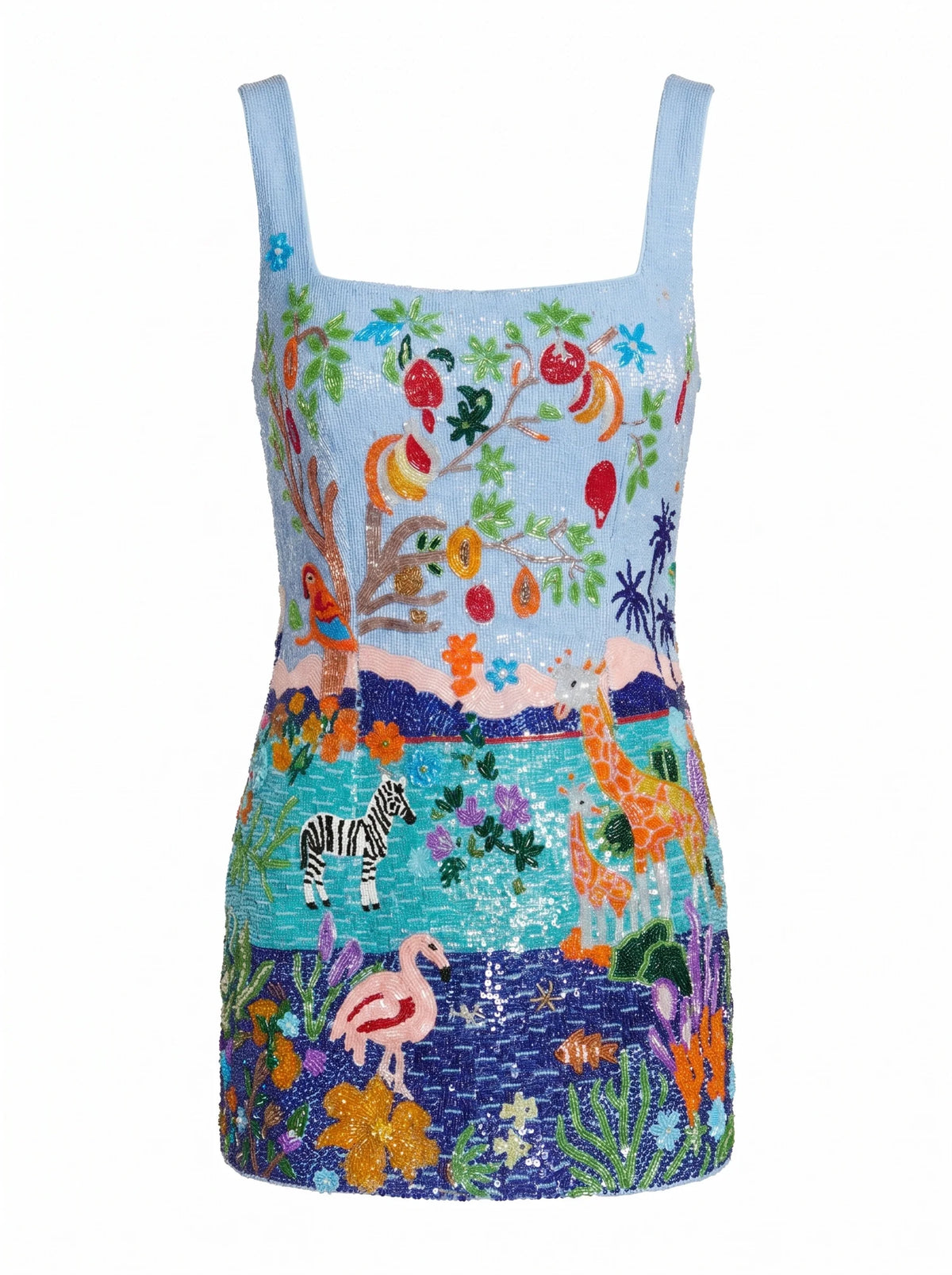 Safari Lagoon Beaded Dress
