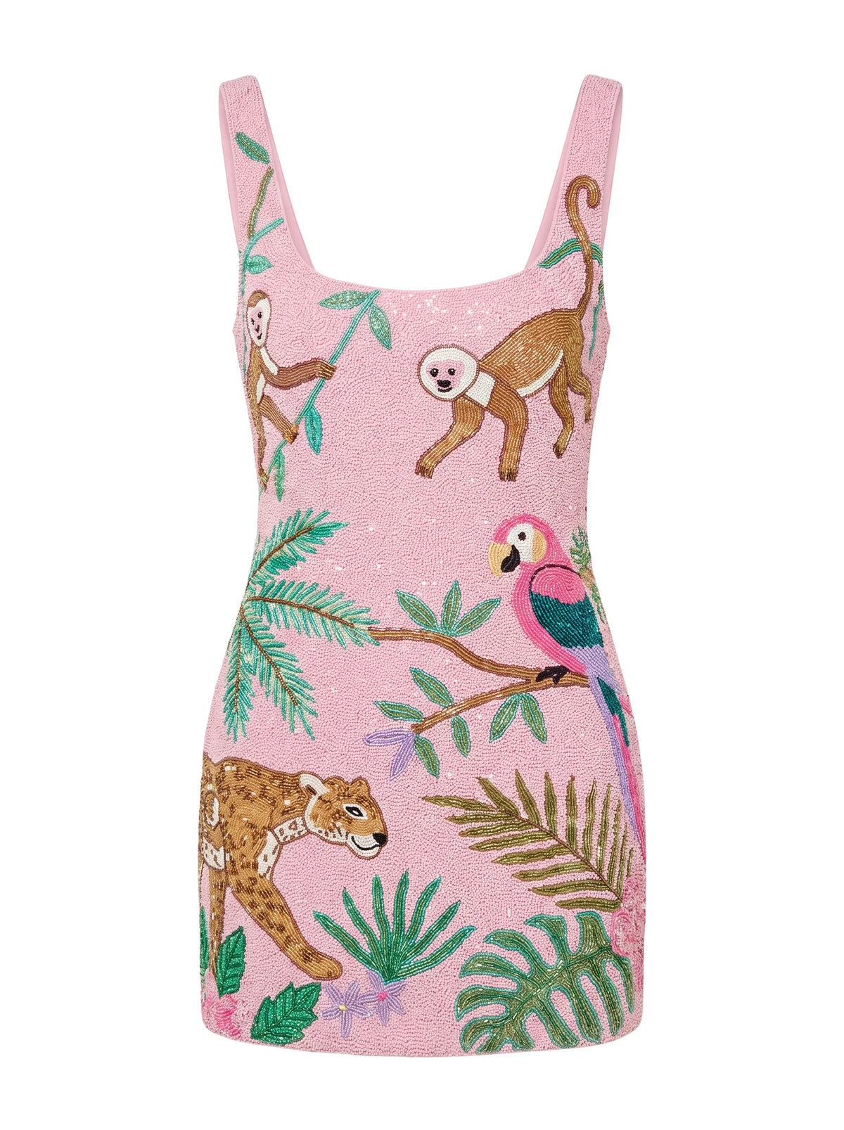 Tropica Pink Mini Dress