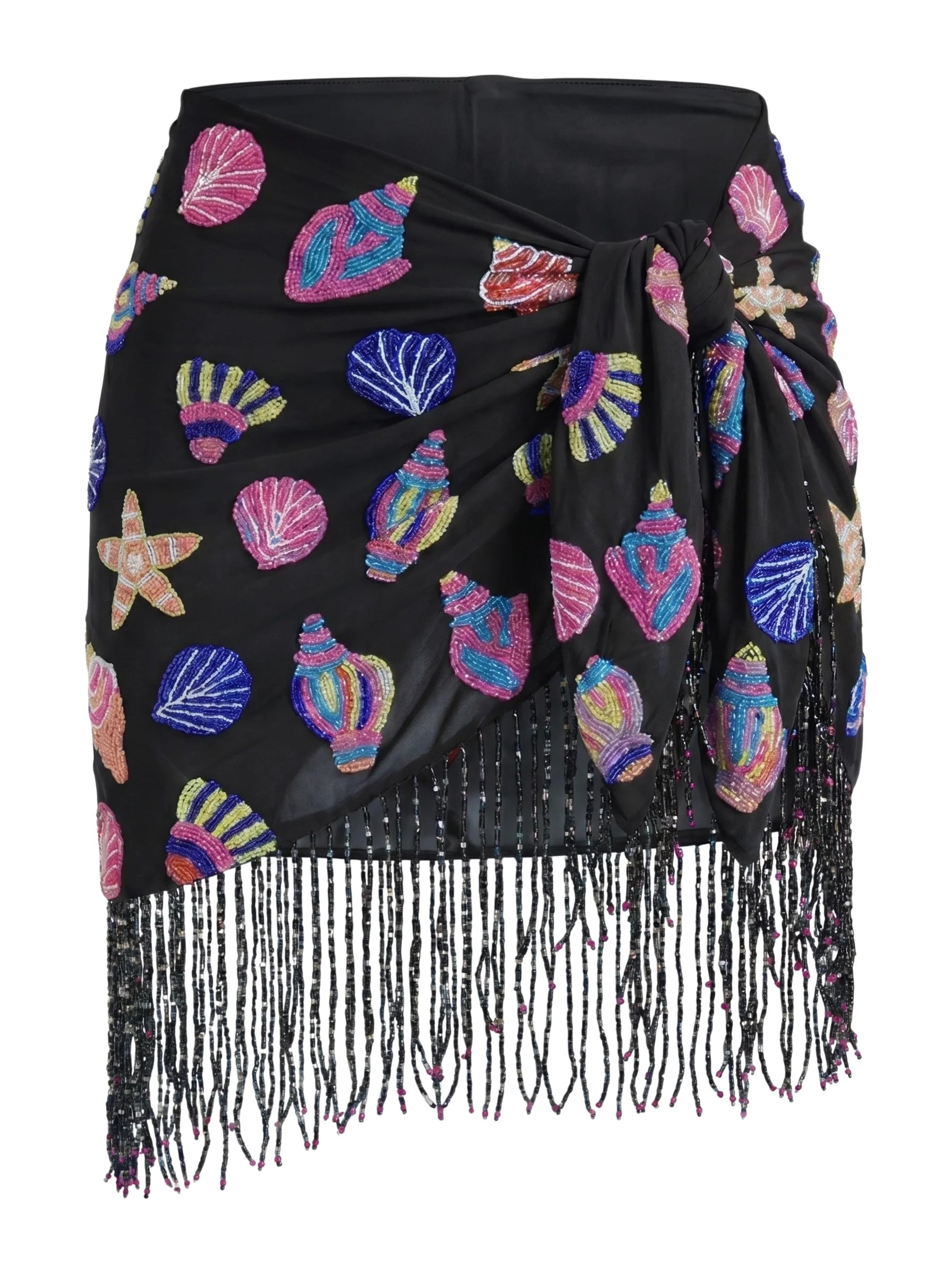 Oceanic Multi Colour Tasseled Sarong