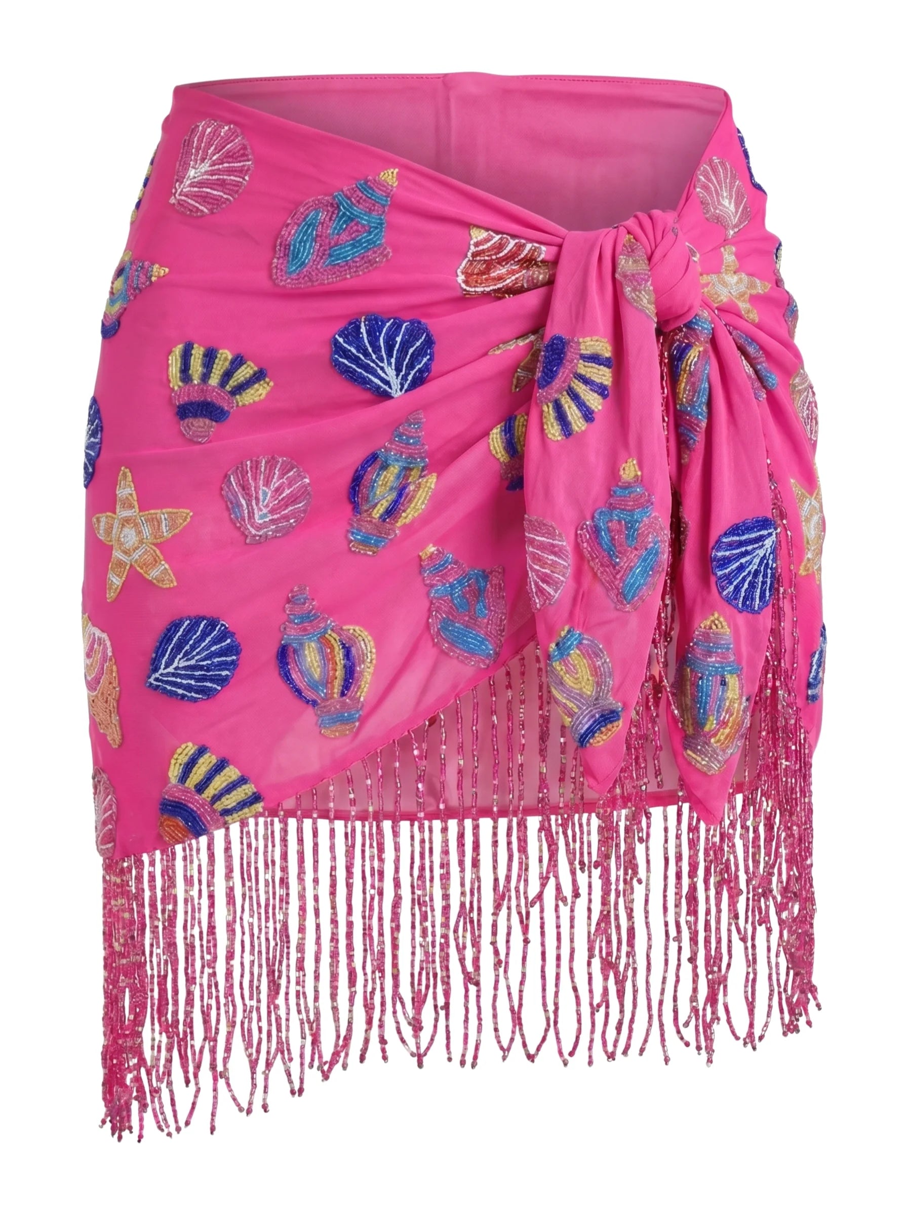 Oceanic Multi Colour Tasseled Sarong