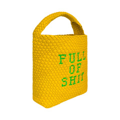 Woven Yellow Bucket Bag