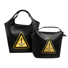 Warning Full of Shit Shoulder Bag