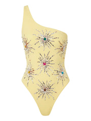 Callie One Shoulder Swimsuit - Yellow