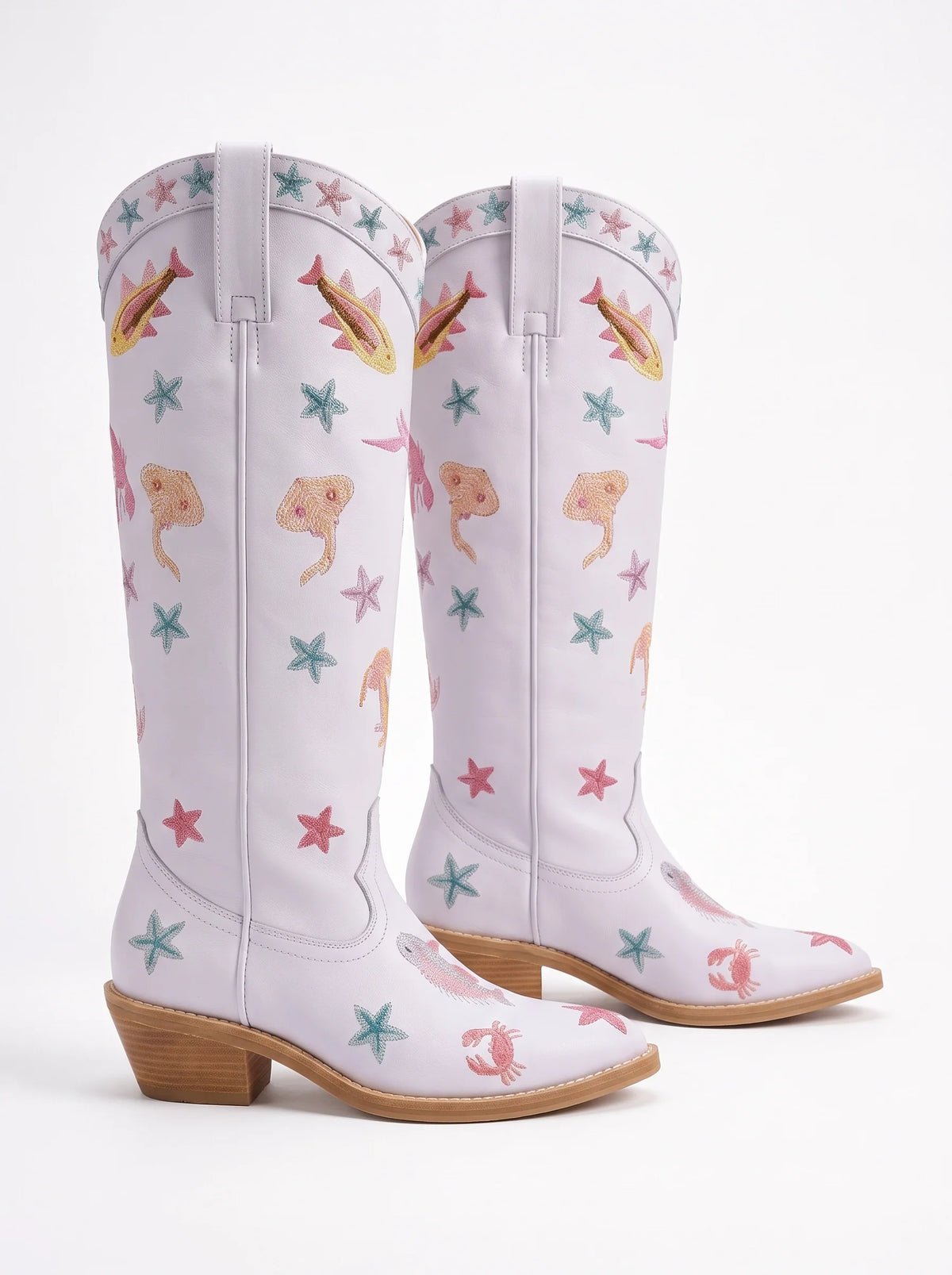 Arizona Embroidered Leather Boots