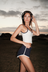 Vintage Piping Shorts - Navy