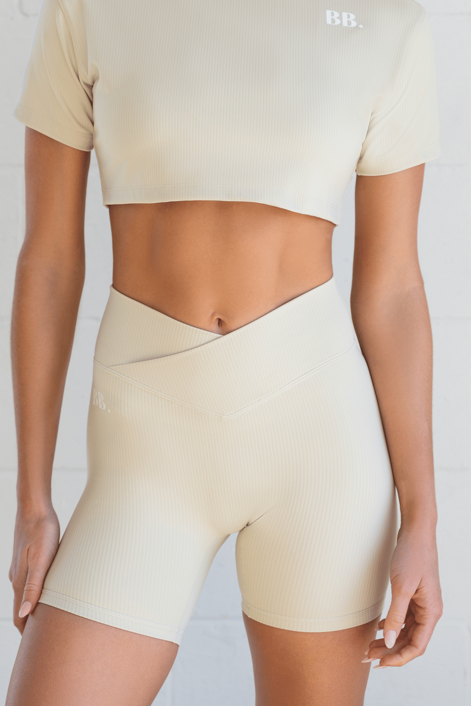 Everyday Crossover Shorts in Ivory