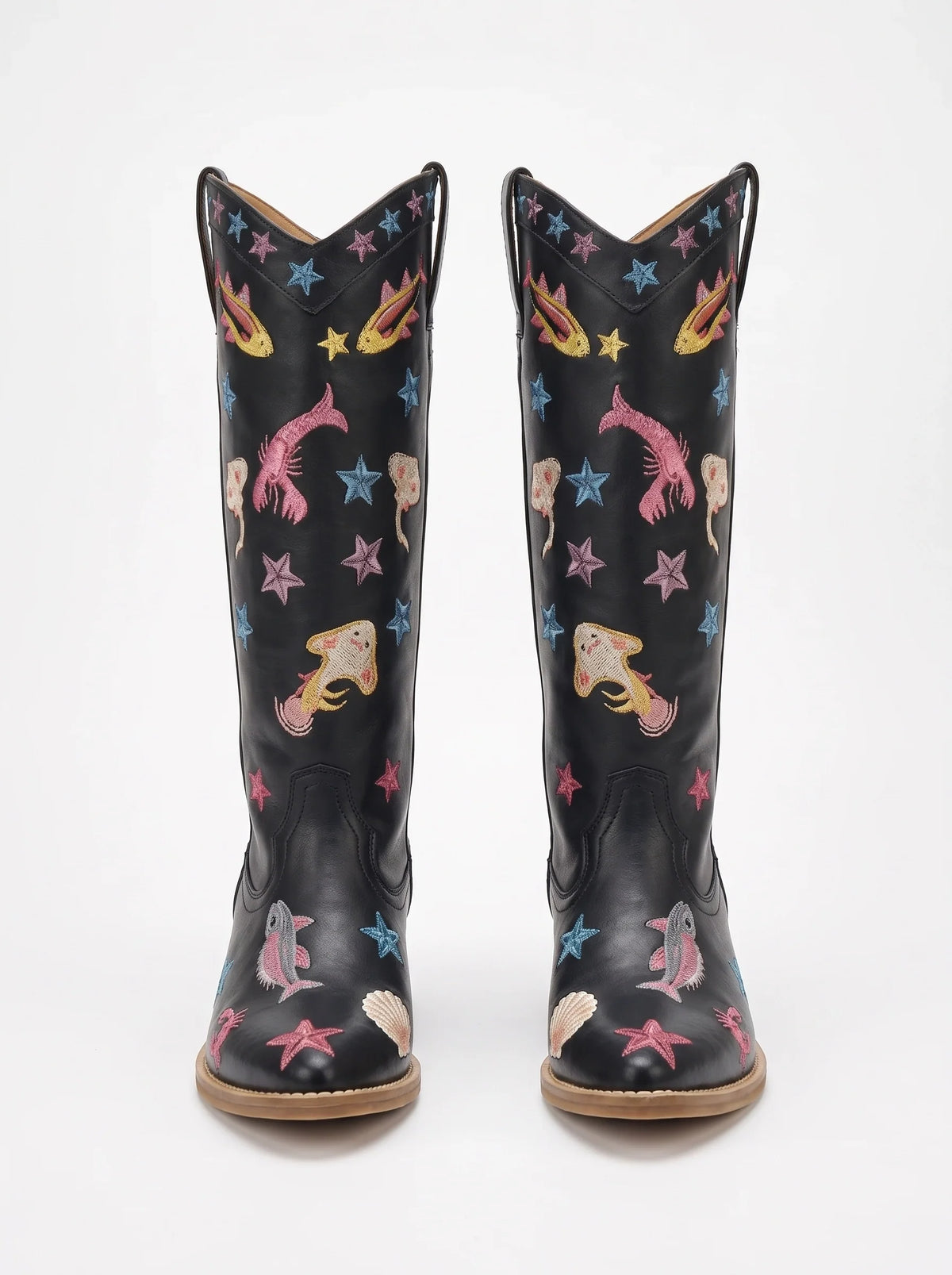 Arizona Embroidered Leather Boots