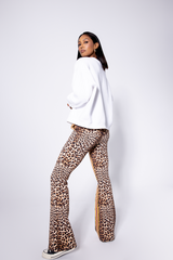 SPANIARD FLARE PANTS - LEOPARD