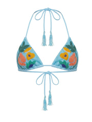 Isla Embellished Triangle Bikini Top