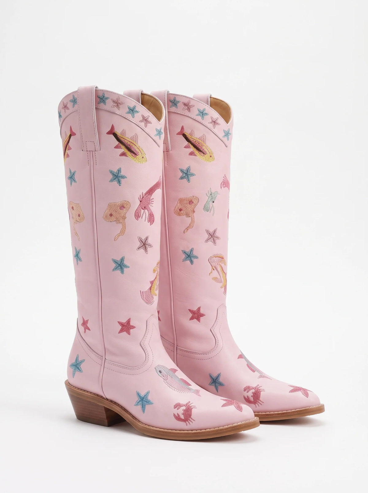 Arizona Embroidered Leather Boots