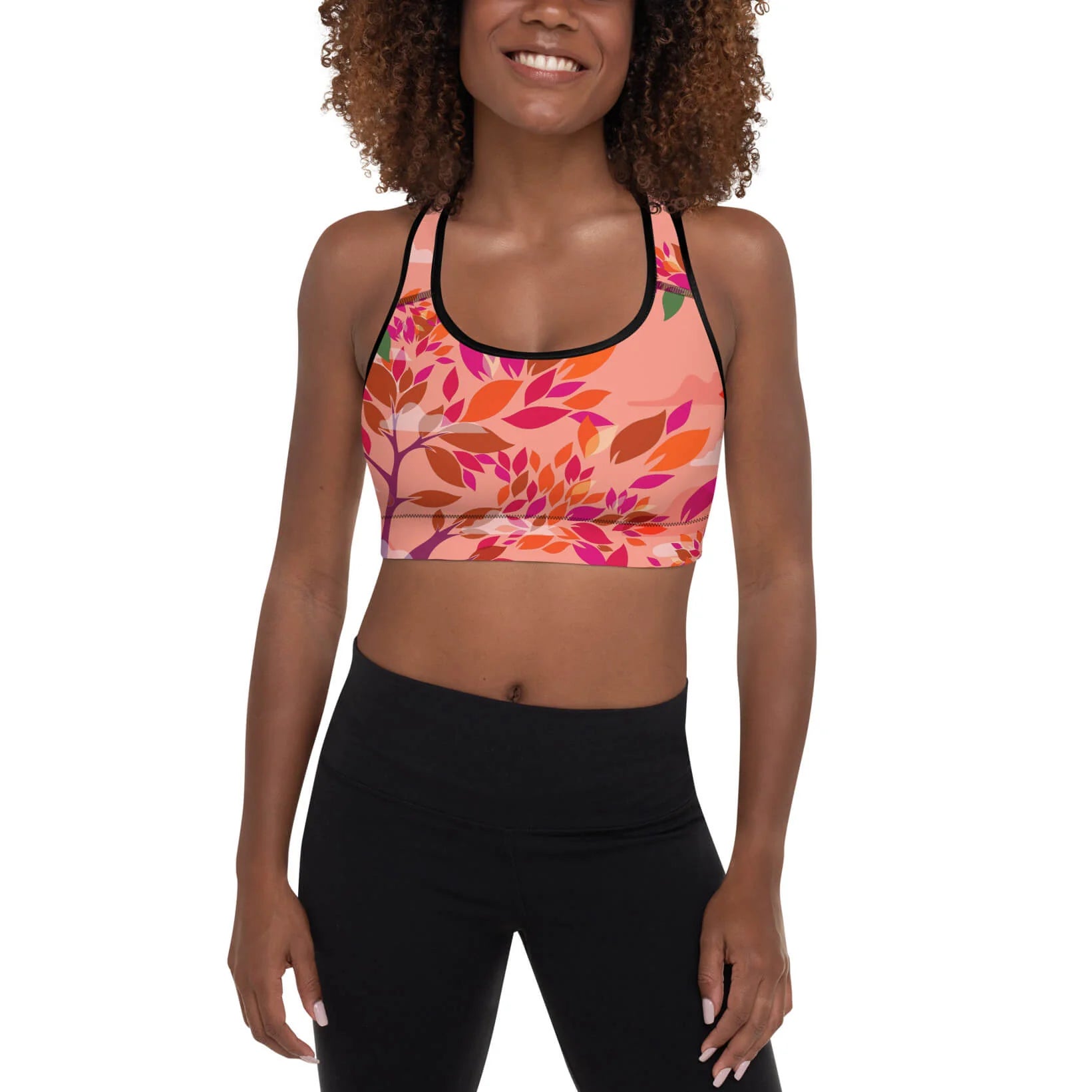 Sports Bra in Crossing Red