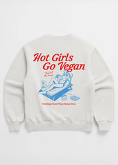 HOT GIRLS GO VEGAN CREWNECK