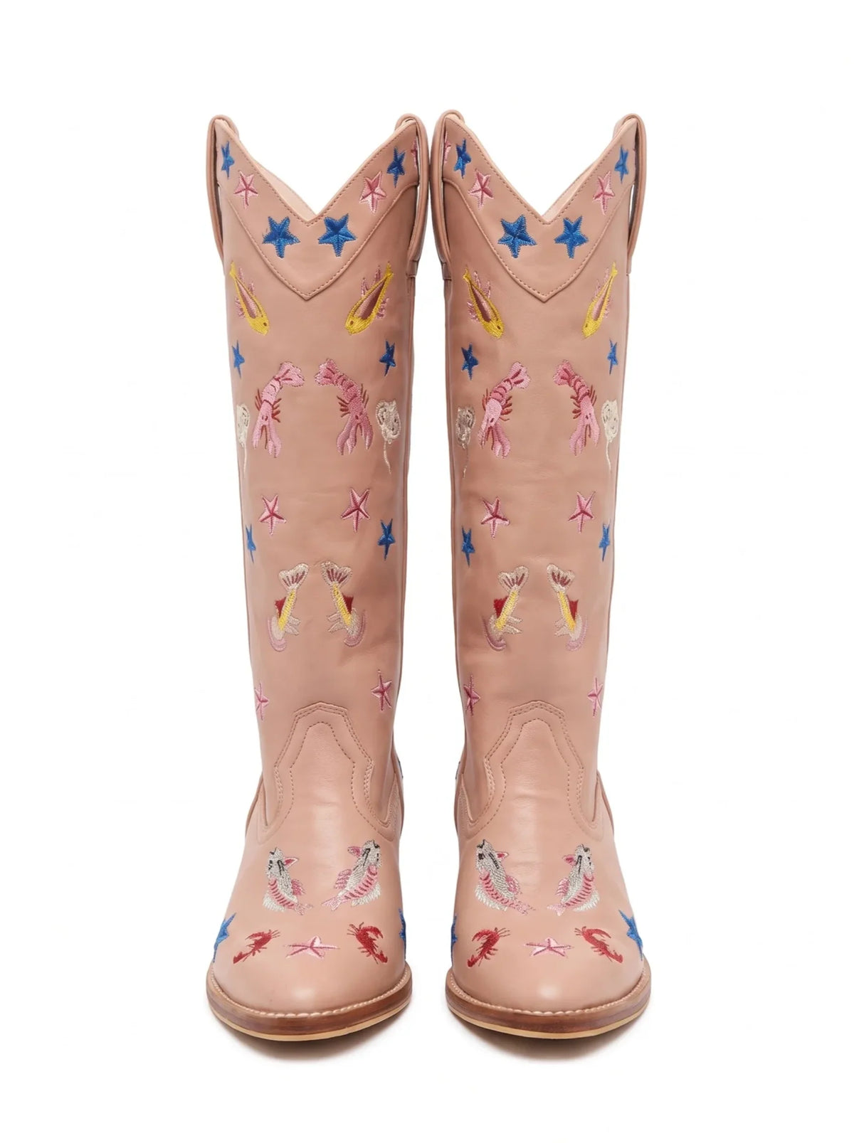 Arizona Embroidered Leather Boots