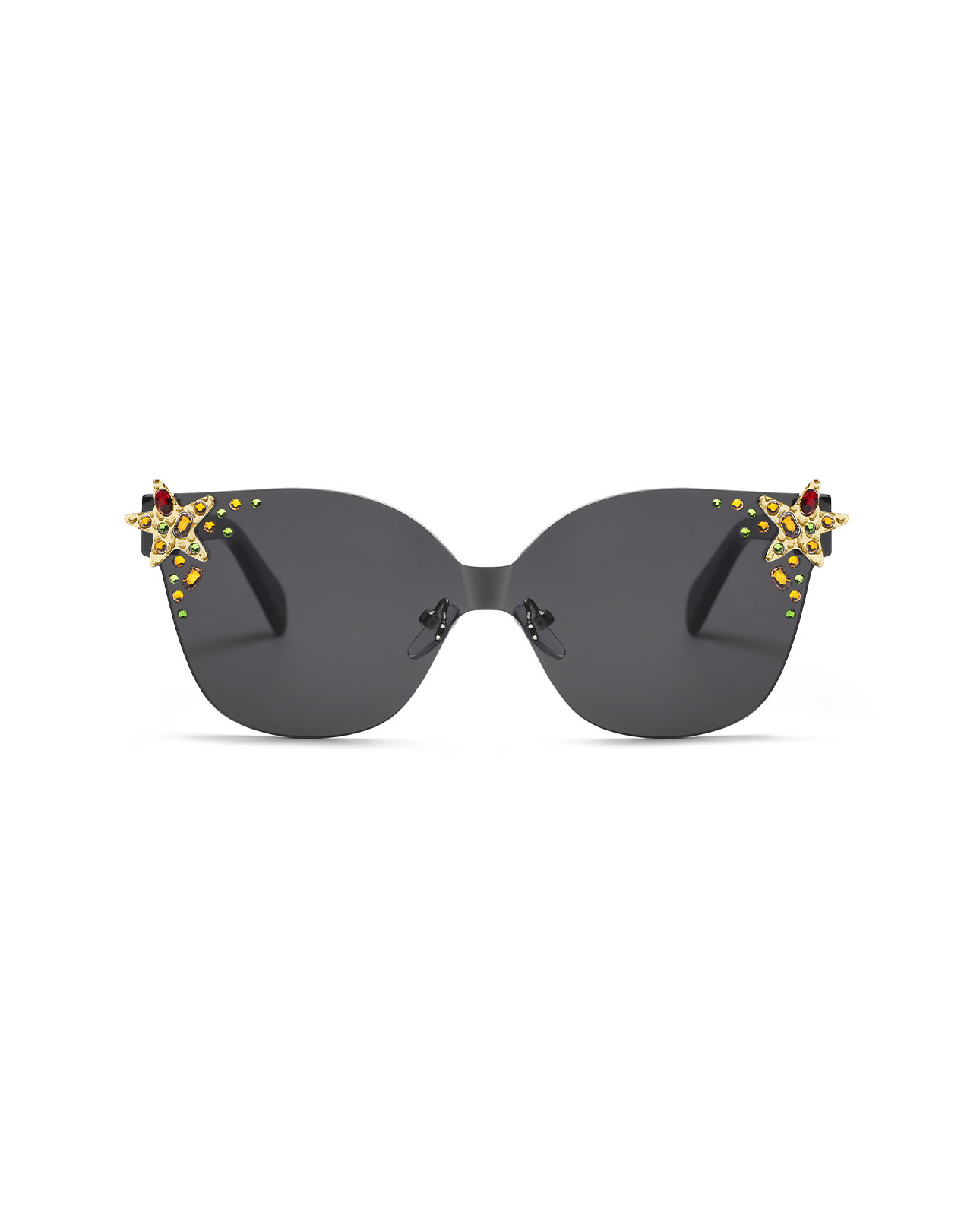 Oceanus X SOJOS Glowheart Sunglasses Black
