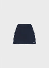 Logo Print Court Skirt - Navy Blue