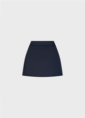 Logo Print Court Skirt - Navy Blue