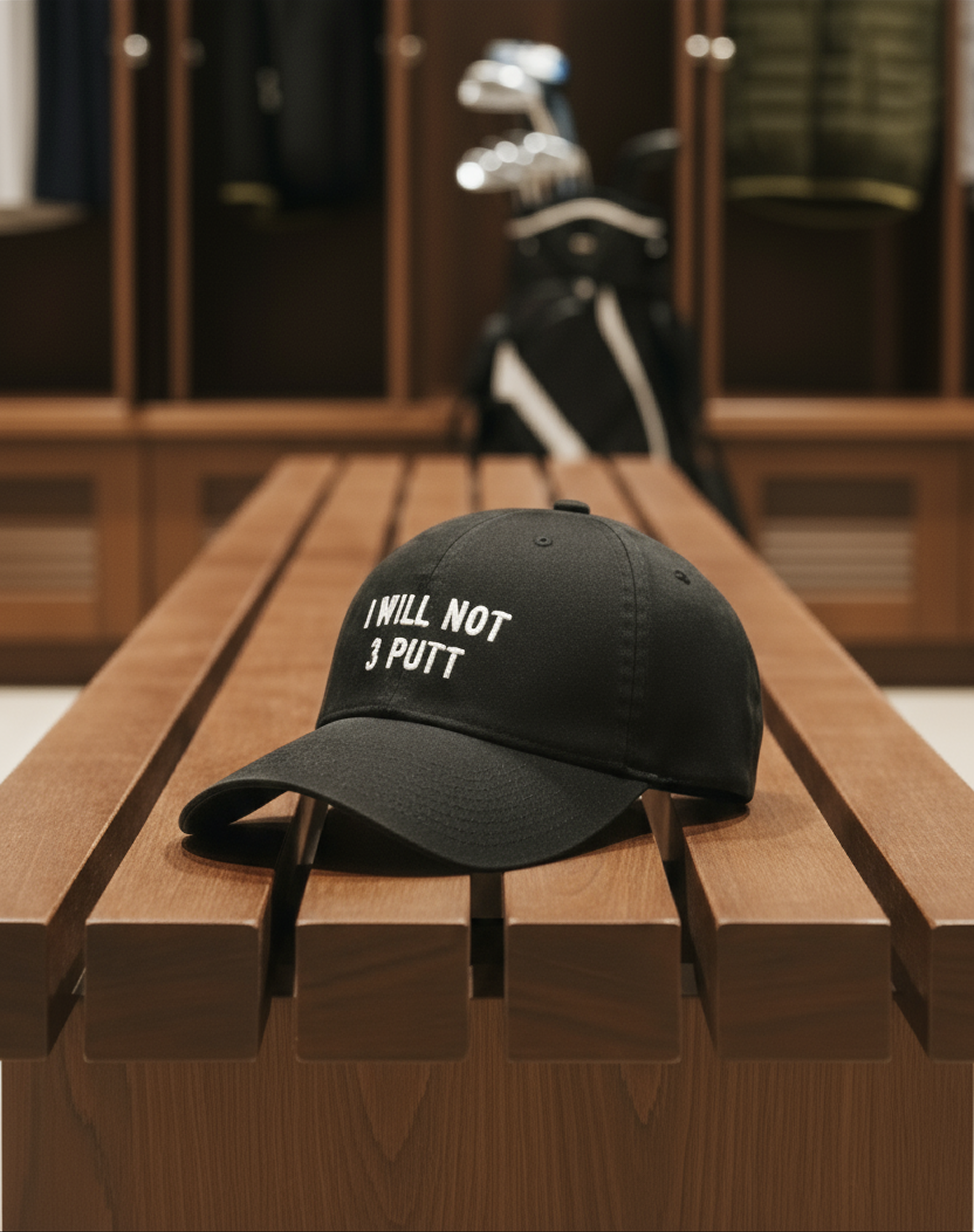 THE "I WILL NOT 3 PUTT" BASEBALL CAP
