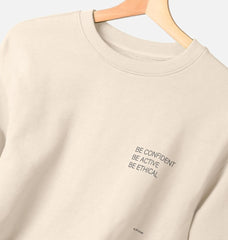 Oatmeal B-Confident Organic Sweatshirt