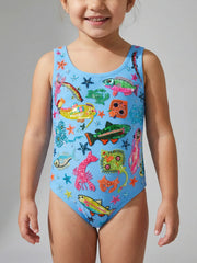 Arizona Kids Swimsuit - Blue