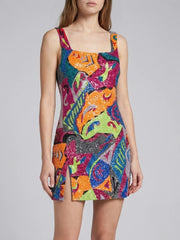 Boston Mosaic Beaded Mini Dress