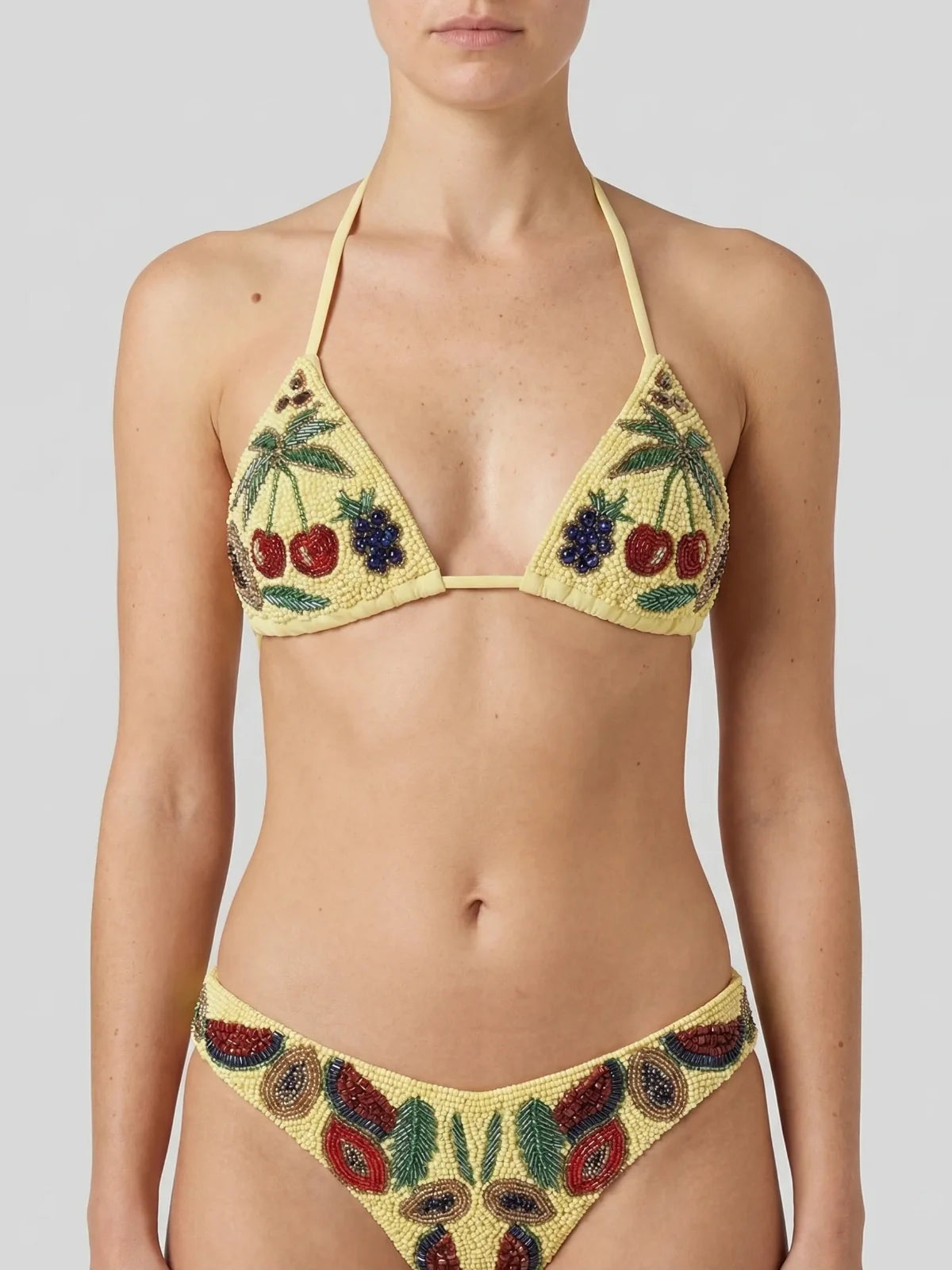 Cherry Bikini Bottom in Navy