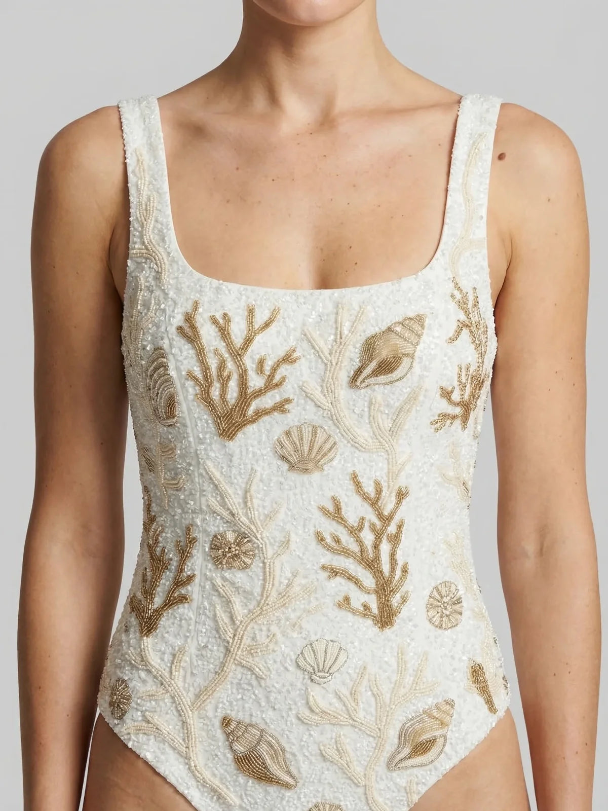 Ocean Treasure White Gold Swimsuit