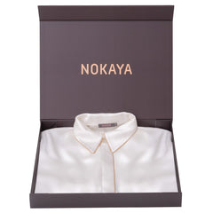 The Lady Silk Pyjamas Ivory