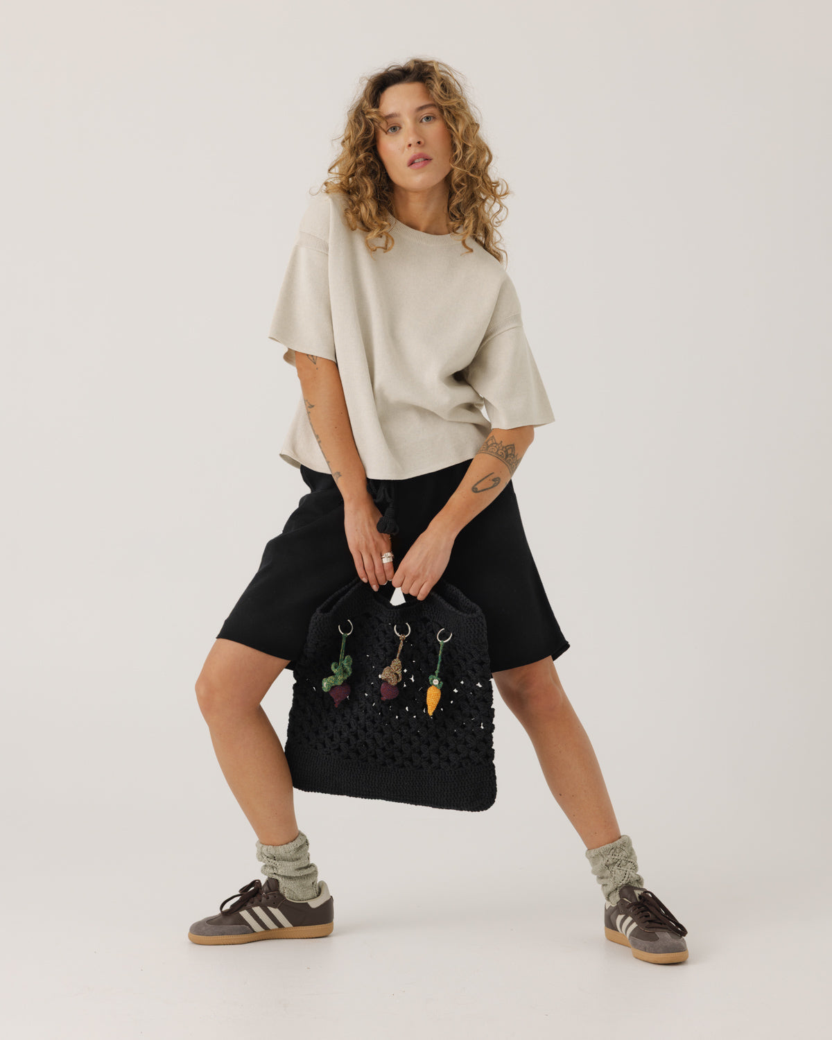Aistis: Stone Grey Cotton T-Shirt