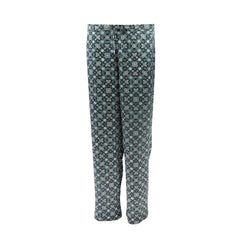 Black Crystal Neo Geo Silk Pyjama Pants